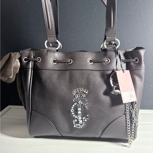 Juicy couture crown tote chocolate